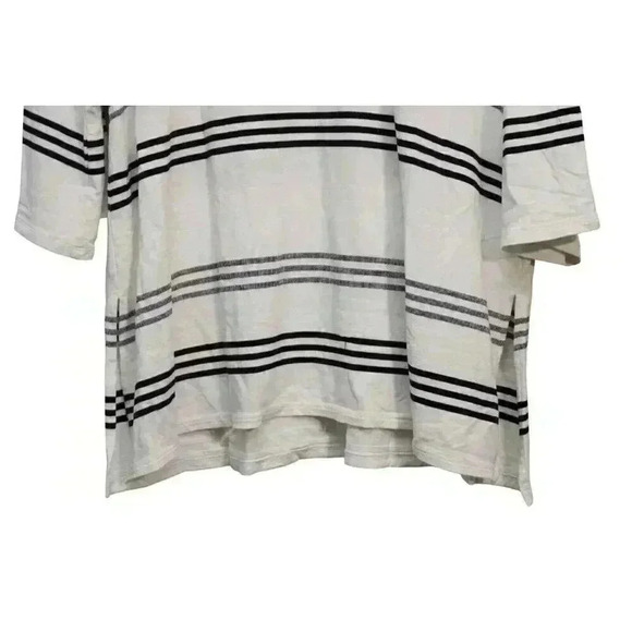 J Jill Wearever Collection Blouse Size Medium Striped Lagenlook Tunic 3/4 Sleeve - Picture 4 of 12